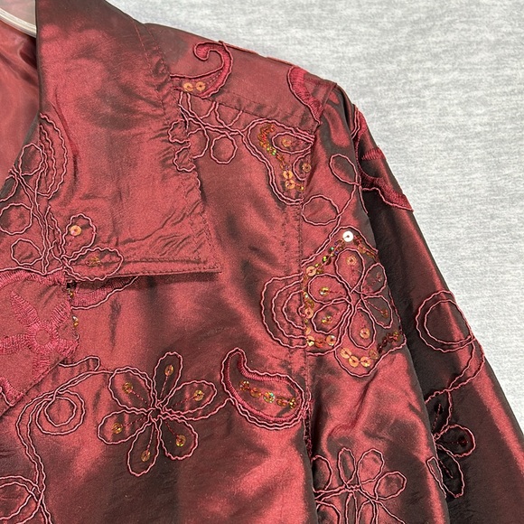 SUSAN GRAVER Holiday Christmas New Year Dressy Formal Special Occasion Sequined - Picture 3 of 16